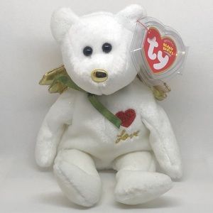 TY Gift Beanie Babies Angel Love Teddy Bear NWT